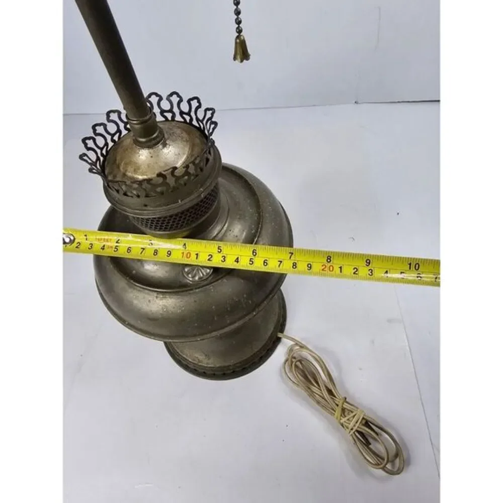 Collectable Vintage Antique Aladdin Oil Lamp Converted Electric Light Vtg Rare‎